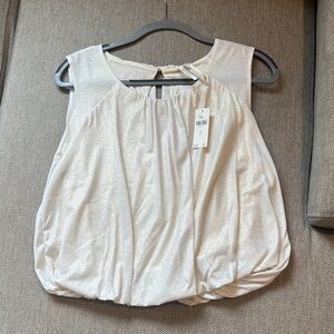 Anthropologie Shimmer Bubble Top